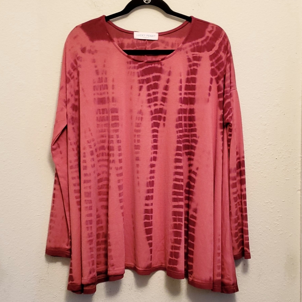 LUCKY PENNY || flowy tie dye tunic